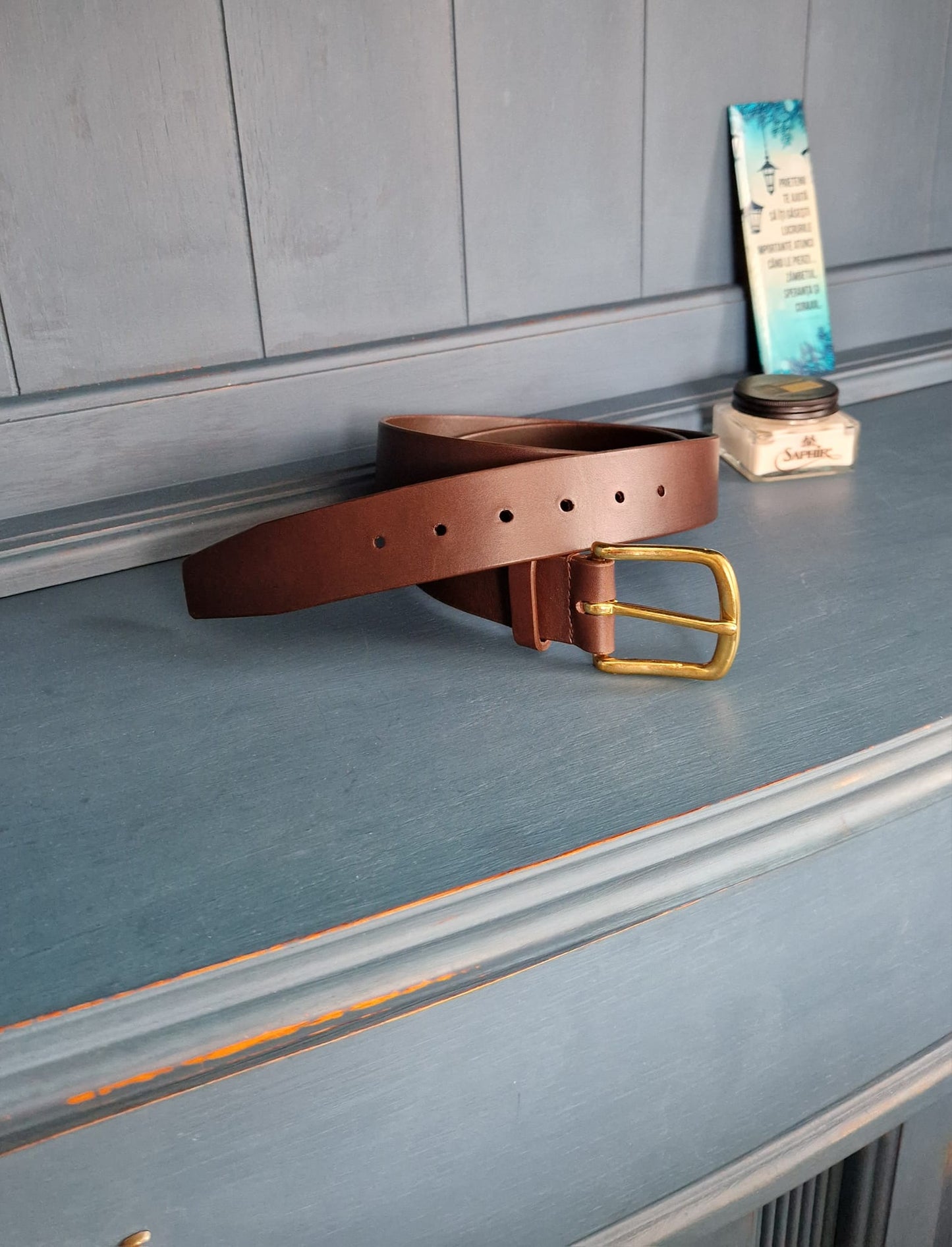 Bridle Leather Mens Belt